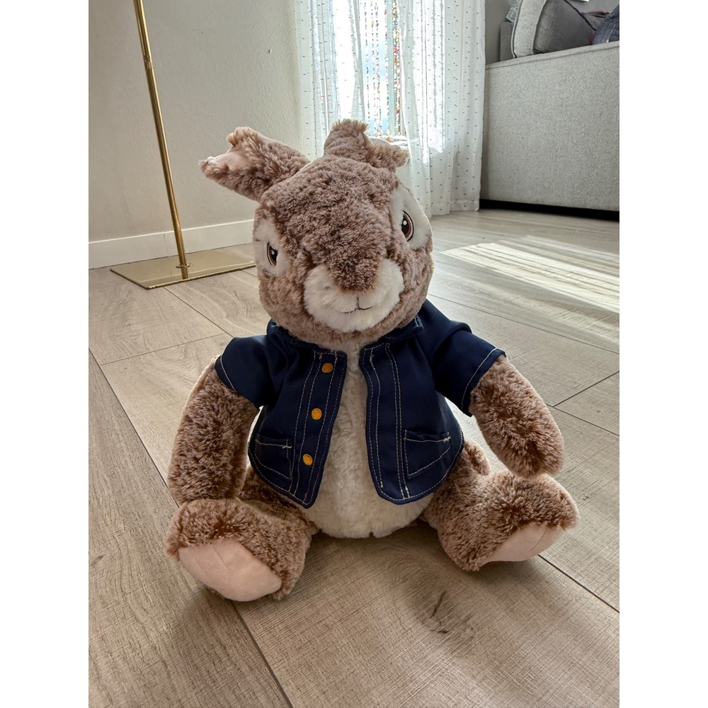Dan Dee Peter Rabbit Movie Plush 18 inch‎ Stuffed Animal Blue Jacket 2019